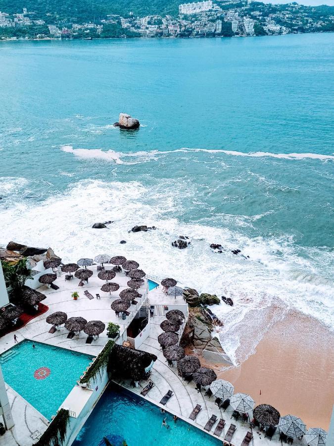 Suite En Torres Gemelas A Pie De Playa 611 อากาปุลโก ภายนอก รูปภาพ