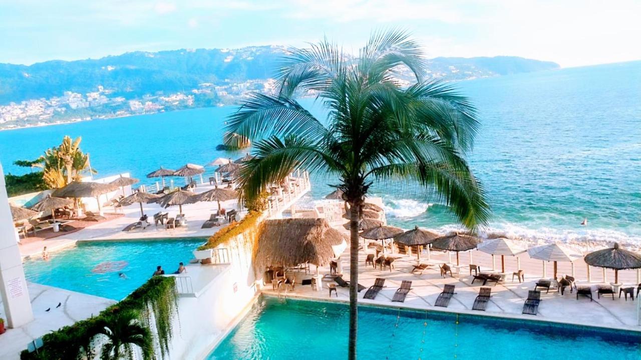 Suite En Torres Gemelas A Pie De Playa 611 อากาปุลโก ภายนอก รูปภาพ